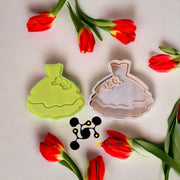 Abito da sposa Mod2 cookie cutter formina tagliabiscotti - 3d Selling