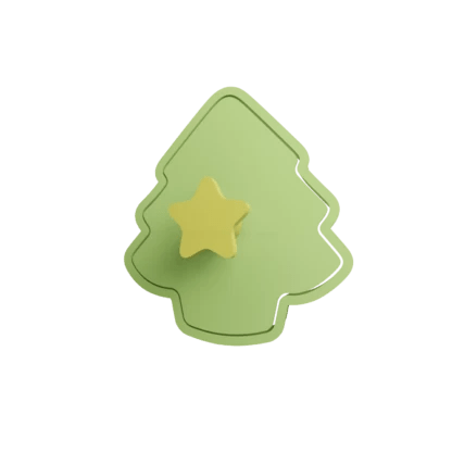 Albero di Natale con cuori cookie cutter formina tagliabiscotti - 3d Selling
