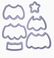 Albero di Natale scomponibile cookie cutter formina tagliabiscotti - 3d Selling