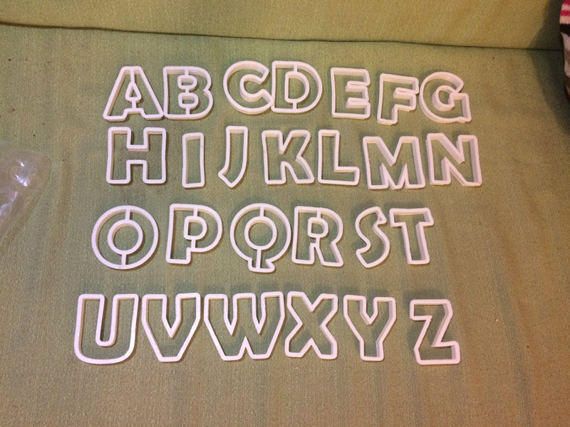 Alfabeto Arial cookie cutter formina tagliabiscotti - 3d Selling