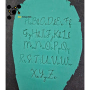 Alfabeto corsivo Marta (barra inclusa) cookie cutter formina tagliabiscotti - 3d Selling