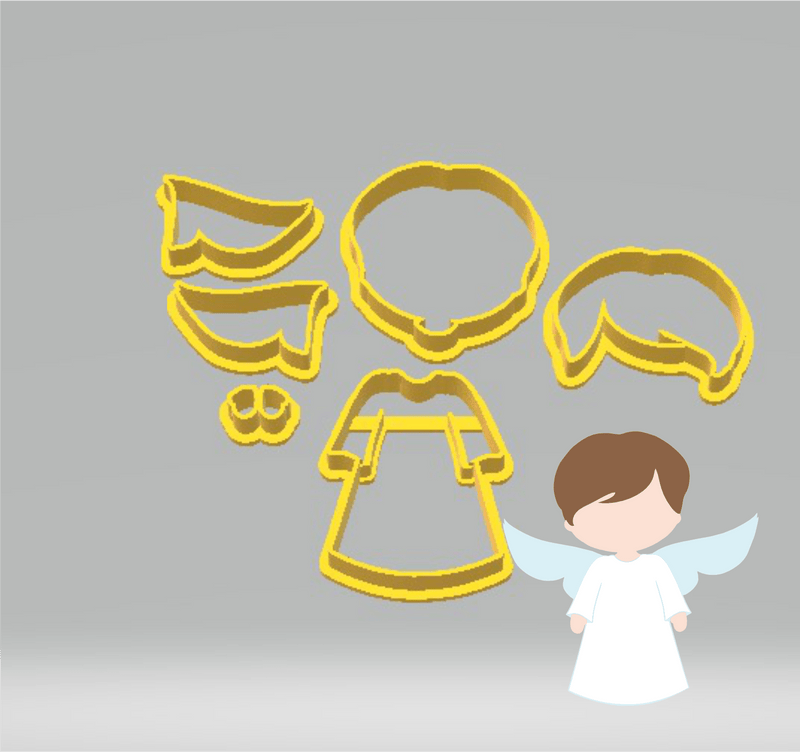 Angelo scomposto cookie cutter formina tagliabiscotti - 3d Selling