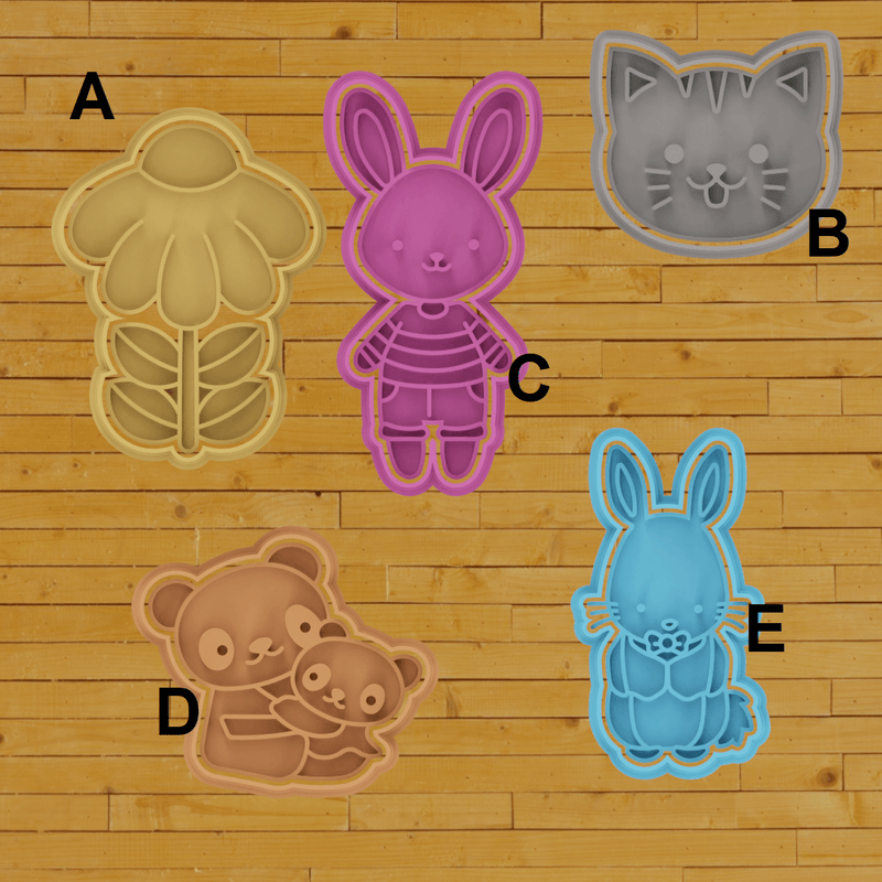 Animali misti set 5 pezzi - 3d Selling