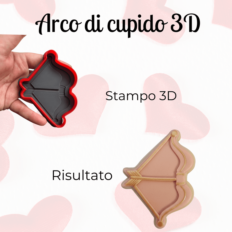 3d Selling Casa, arredamento e bricolage:Articoli per cucina e bar:Accessori per pasticceria:Altro accessori per pasticceria Arco di Cupido – Tagliabiscotti 3D