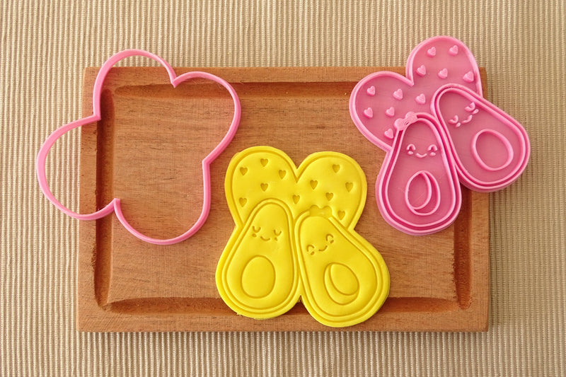 Avocado Innamorati 9cm cookie cutter formina tagliabiscotti - 3d Selling
