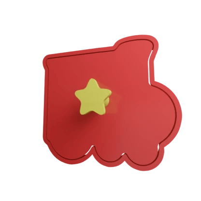 Babbo Natale con Locomotiva 9cm cookie cutter formina tagliabiscotti - 3d Selling