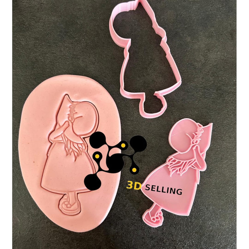 Bimba con cappello cookie cutter formina tagliabiscotti - 3d Selling