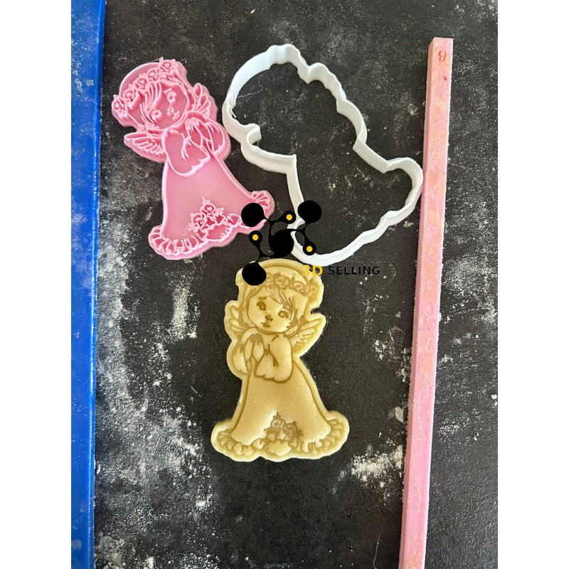 Bimba in preghiera cookie cutter formina tagliabiscotti - 3d Selling