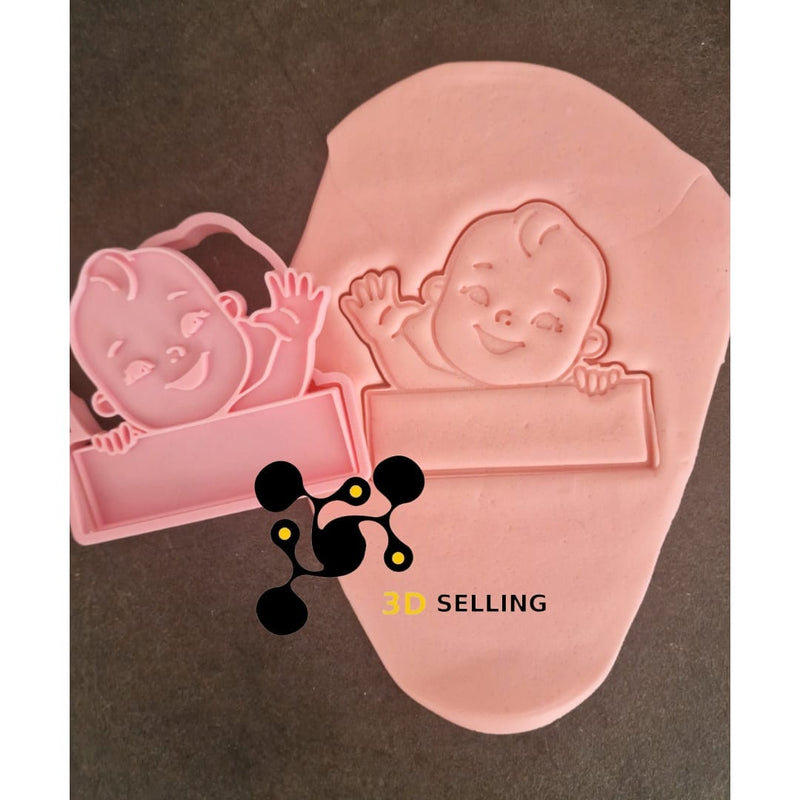 Bimbo segnaposto Mod4 cookie cutter formina tagliabiscotti - 3d Selling