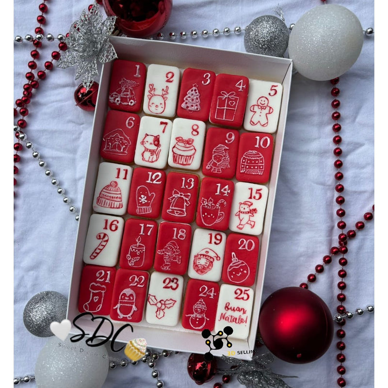 Calendario dell'avvento in acrilico effetto rialzato - 3d Selling