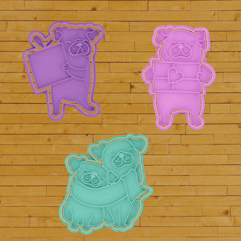 Cane Carlino set 3 pezzi - 3d Selling