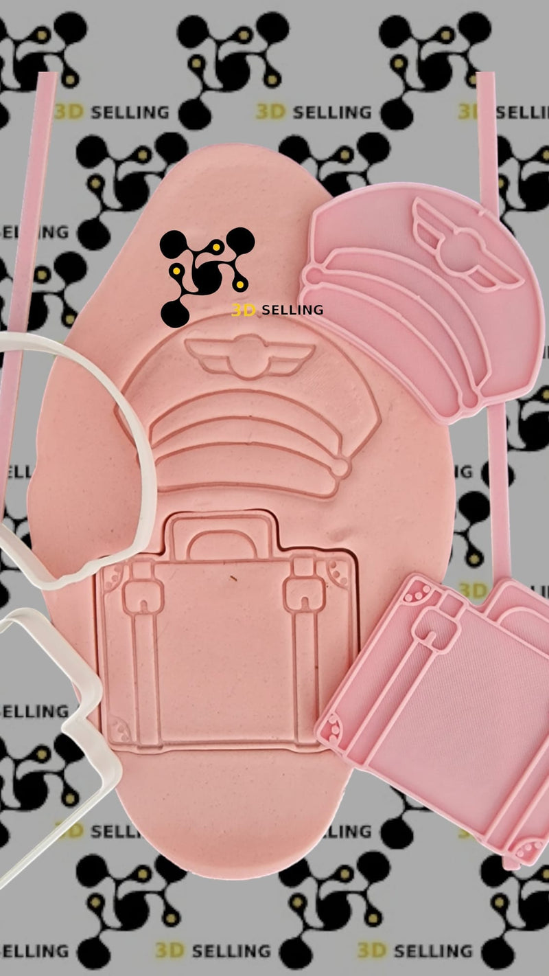 Cookie cutter Pilota 8cm - 3d Selling