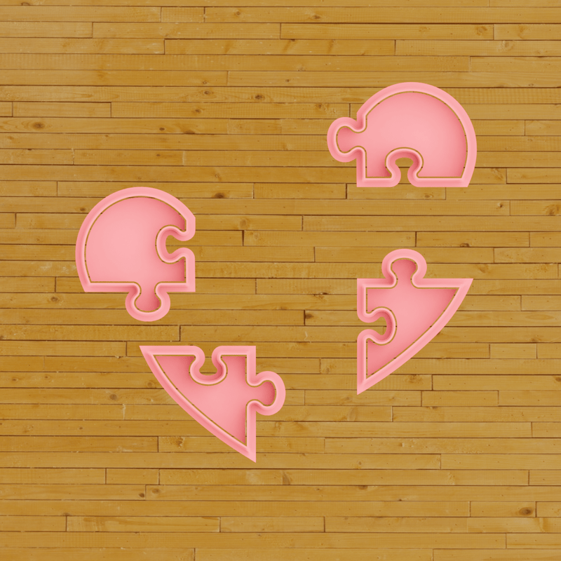 Cookie cutter puzzle cuore 8cm - 3d Selling