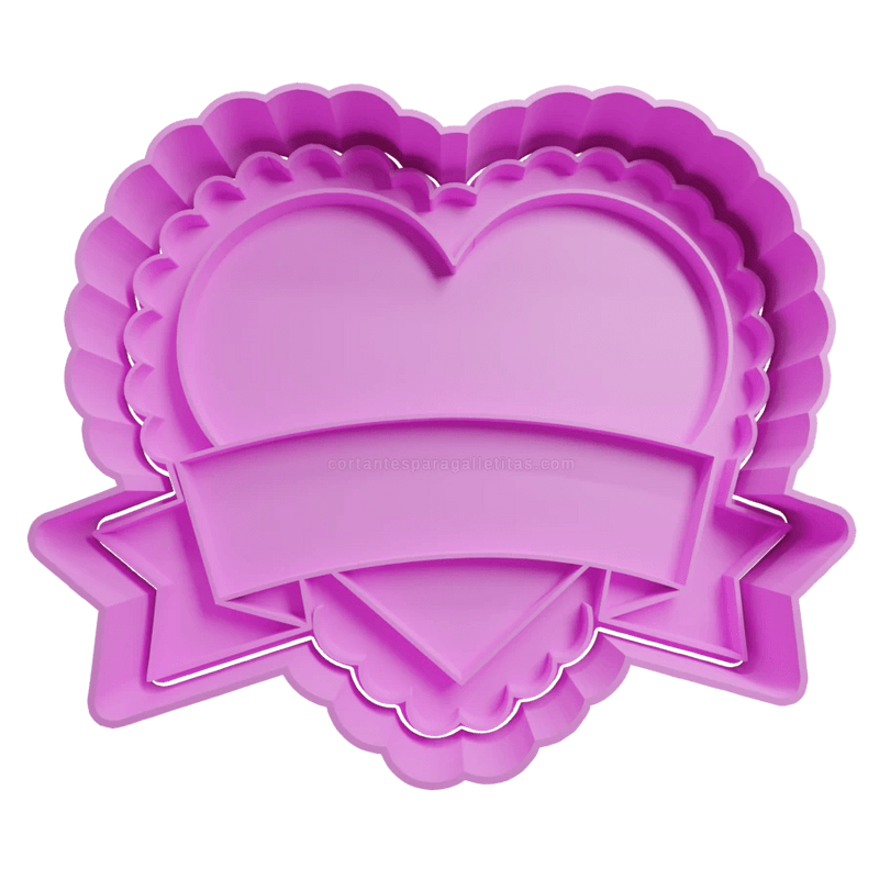 Cuore con festone 8cm - 3d Selling