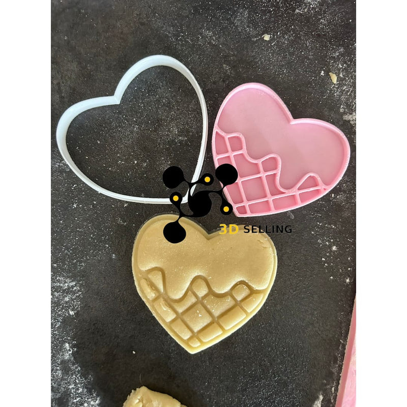 Cuore Waffle 8cm - 3d Selling