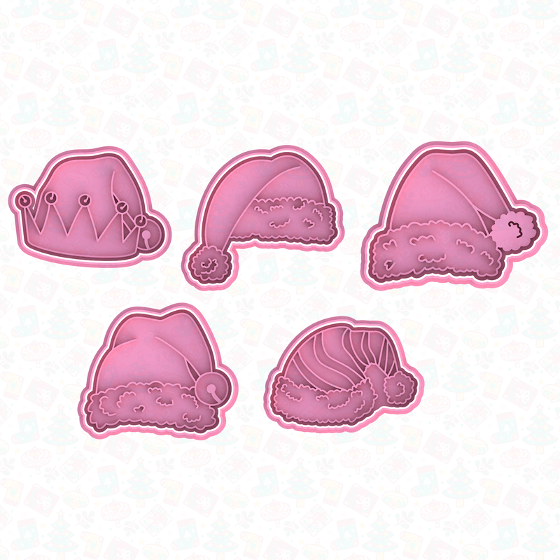Kit Cappellini di Natale 8cm - 3d Selling