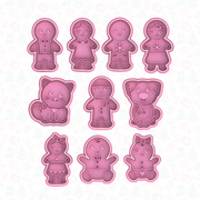 Kit Famiglia Gingerbread 8cm - 3d Selling