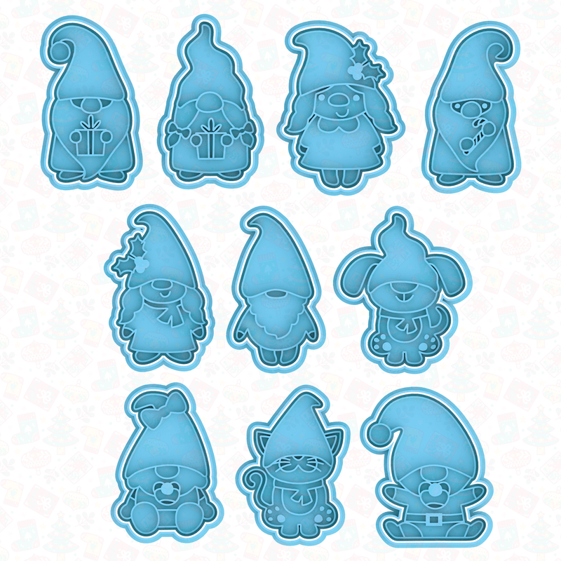 Kit Famiglia Gnomi 8cm - 3d Selling