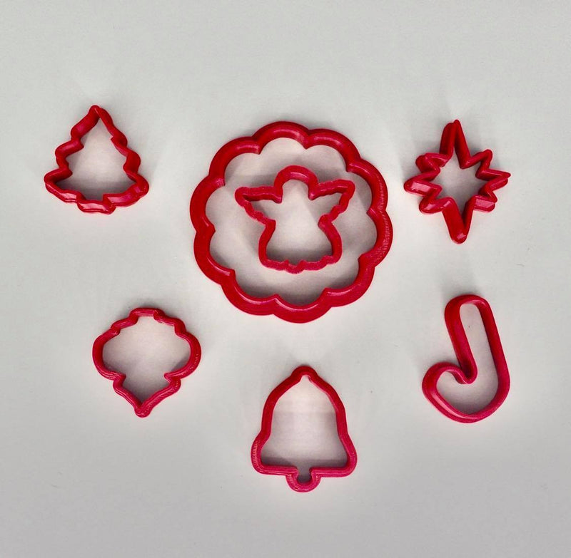 kit cutter occhio di bue Natalizi (7 pezzi) - 3d Selling