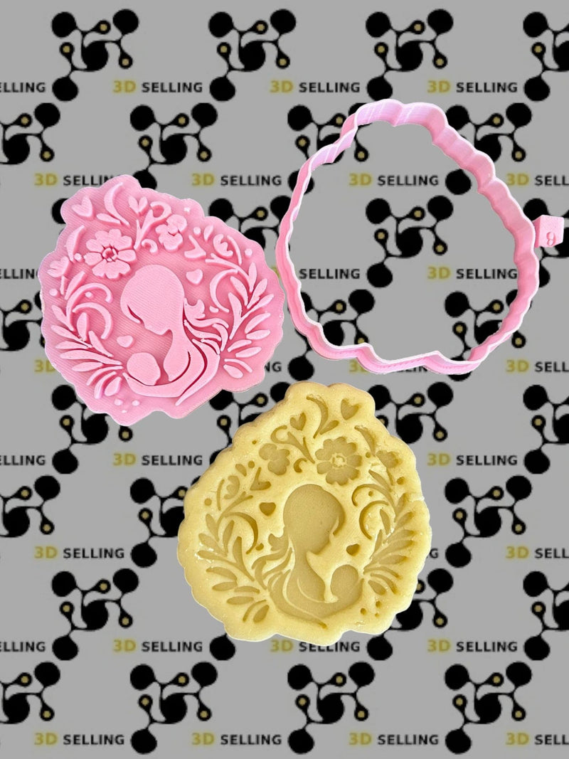 Mamma con cornice floreale Mod3 - 3d Selling