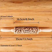 Mattarello Natalizio in legno - 3d Selling