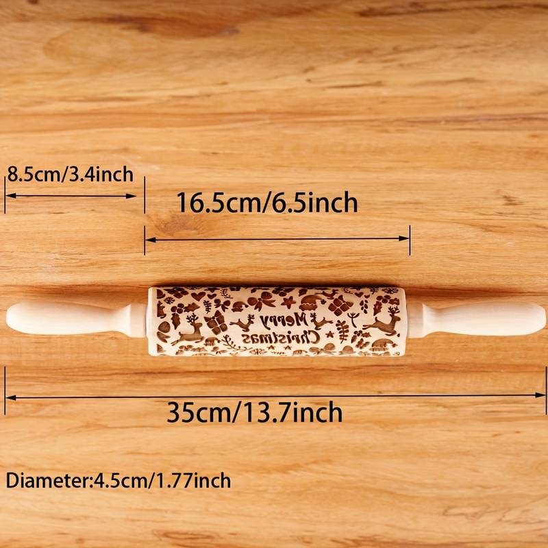 Mattarello Natalizio in legno - 3d Selling