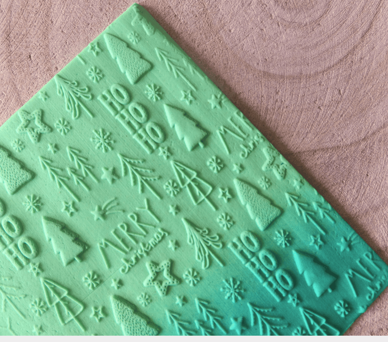 Mattarello Texture Natalizia 10*10 - 3d Selling