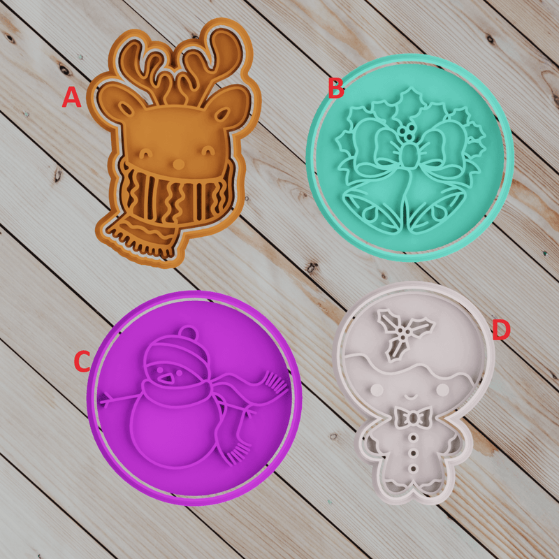 Natale set da 4 pezzi 8cm Mod3 - 3d Selling
