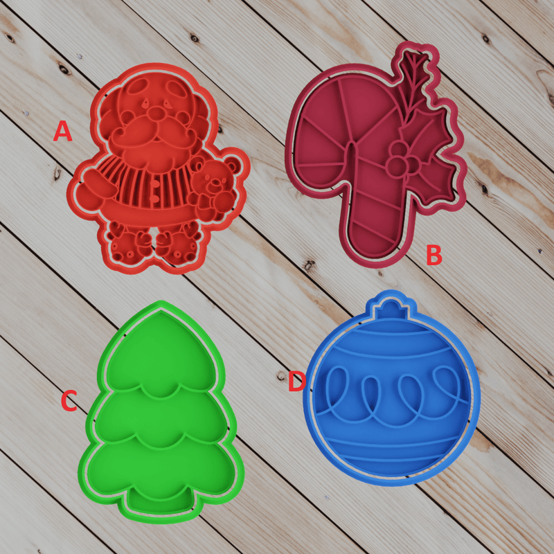 Natale set da 4 pezzi 8cm Mod7 - 3d Selling