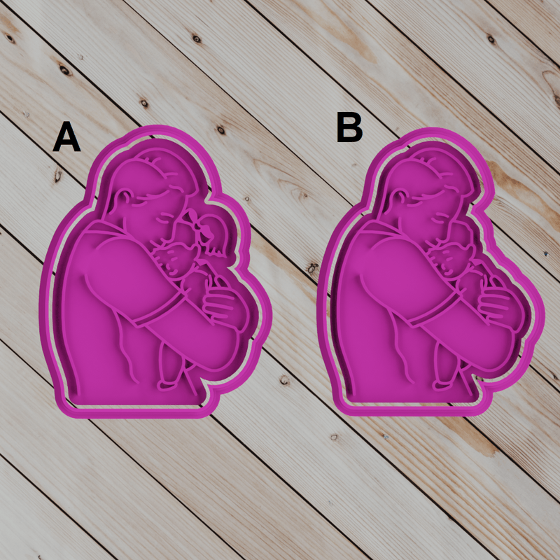 Papà con bimbo o bimba - 3d Selling