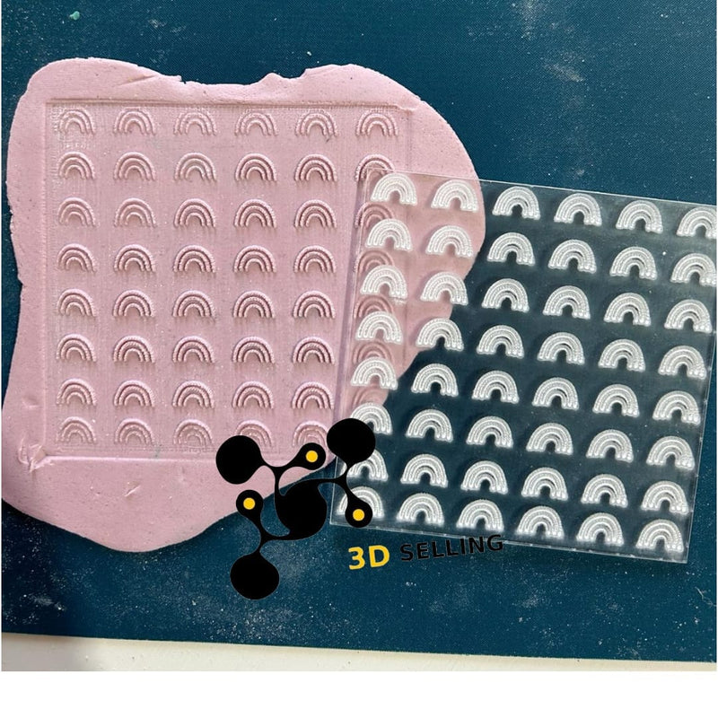 Pattern arcobaleni in acrilico 10*10 - 3d Selling