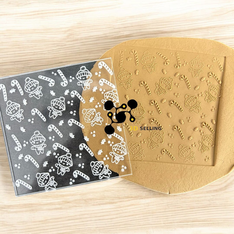 Pattern in acrilico 10*10 Natalizio - 3d Selling