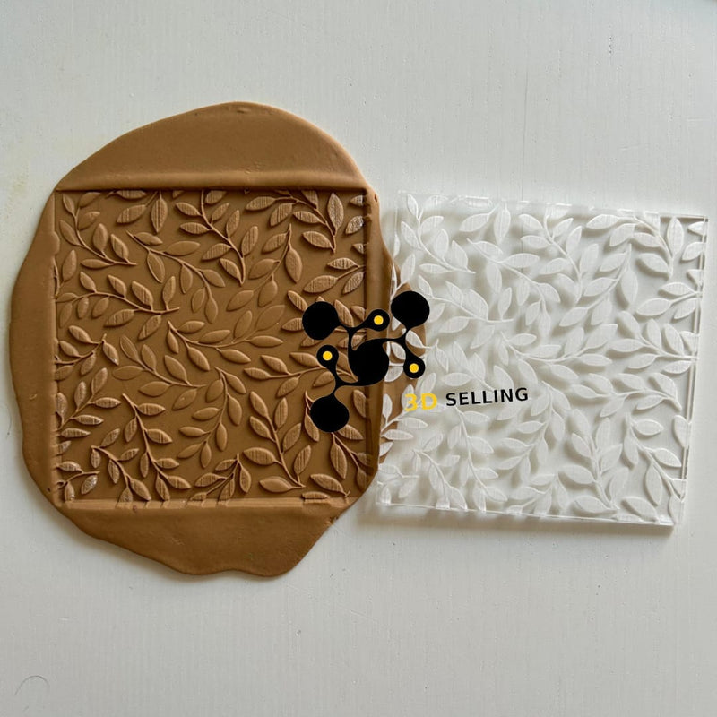 Pattern in acrilico in rilievo foglie 10*10 - 3d Selling