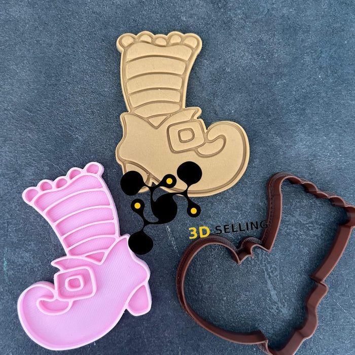 3d Selling Casa, arredamento e bricolage:Articoli per cucina e bar:Accessori per pasticceria:Altro accessori per pasticceria Scarpa Strega Kit Tagliabiscotti Halloween 8cm