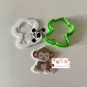 Scimmia stampo per biscotti in 3D 8cm - 3d Selling
