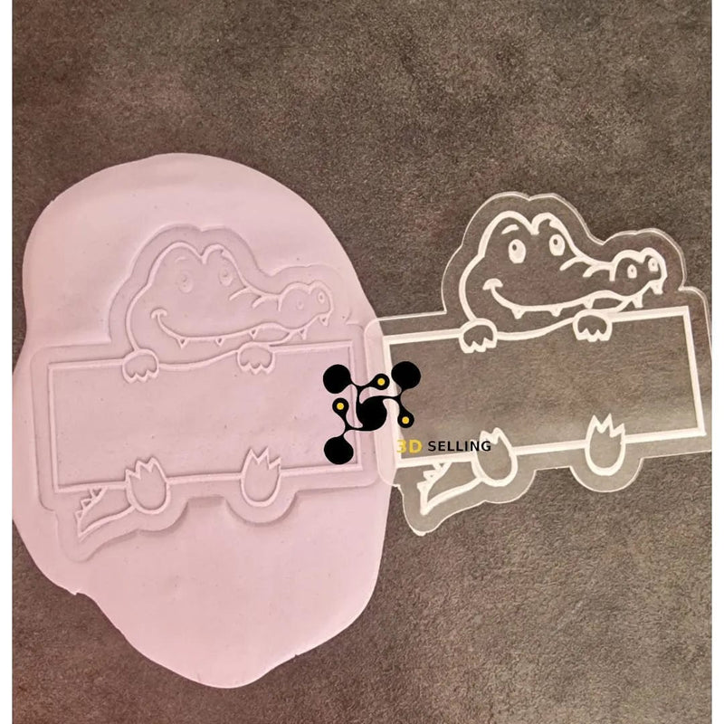 Segnaposto in acrilico + cutter Coccodrillo - 3d Selling