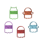 Set 5 pezzi Fantasmini buffi 8cm - 3d Selling