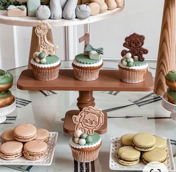 3d Selling Casa, arredamento e bricolage:Articoli per cucina e bar:Accessori per pasticceria:Altro accessori per pasticceria Set Safari 6 pezzi