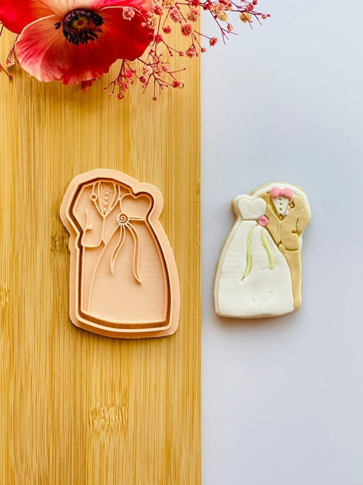 3d Selling Casa, arredamento e bricolage:Articoli per cucina e bar:Accessori per pasticceria:Altro accessori per pasticceria Sposi cookie cutter occasione matrimonio