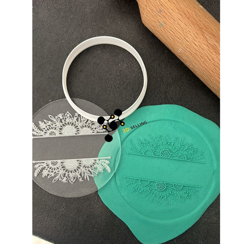 Stampo in acrilico + cutter Mod Girasoli - 3d Selling