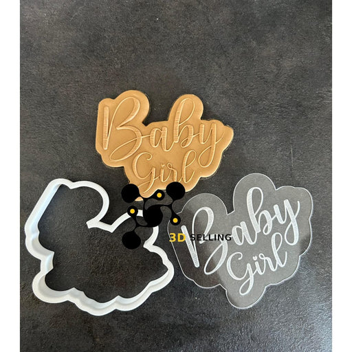 3d Selling Casa, arredamento e bricolage:Articoli per cucina e bar:Accessori per pasticceria:Altro accessori per pasticceria Stampo in acrilico in rilievo Baby Girl tagliabiscotti Nascita