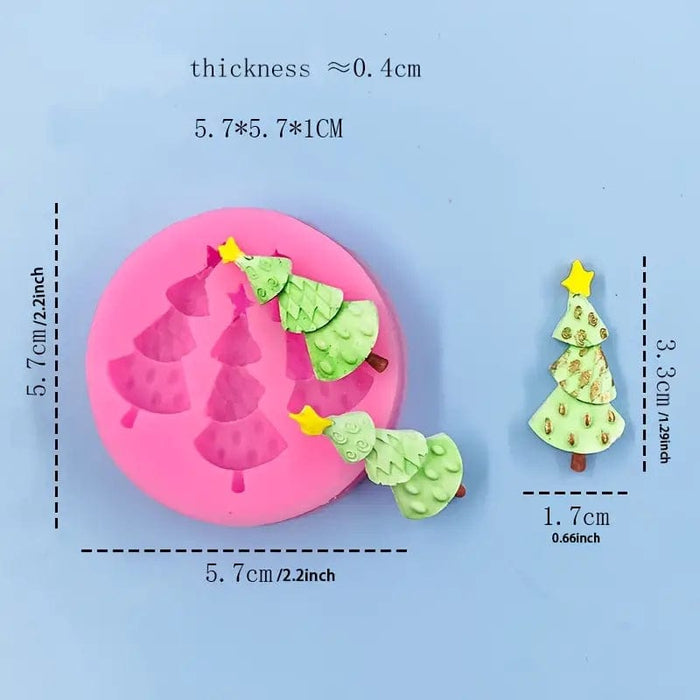 3d Selling Casa, arredamento e bricolage:Articoli per cucina e bar:Accessori per pasticceria:Altro accessori per pasticceria Stampo in silicone alberello natalizio