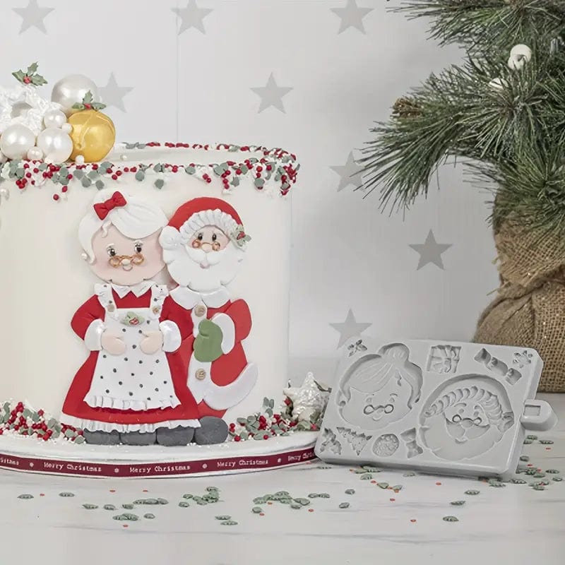 Stampo in Silicone babbo Natale e Mamma Natale - 3d Selling