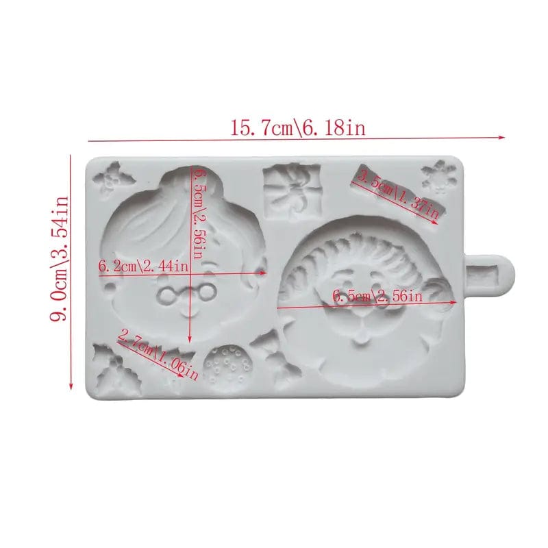 Stampo in Silicone babbo Natale e Mamma Natale - 3d Selling
