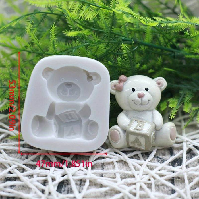 3d Selling Casa, arredamento e bricolage:Articoli per cucina e bar:Accessori per pasticceria:Altro accessori per pasticceria Stampo in Silicone Orso di Peluche 3D per Decorazioni di Torte