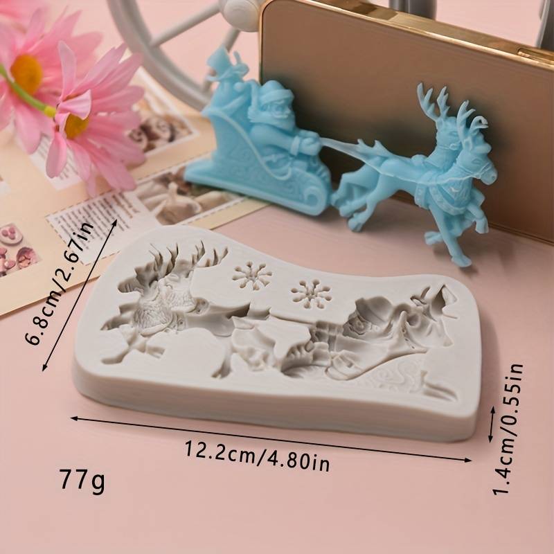 Stampo in silicone slitta Natalizia - 3d Selling