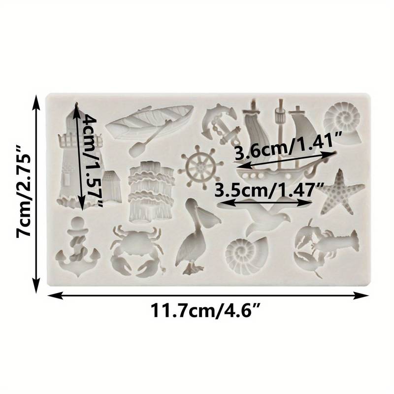 Stampo in silicone tema Marino - 3d Selling
