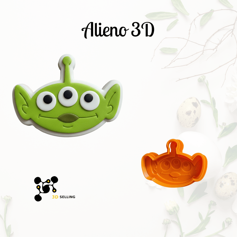 3d Selling Casa, arredamento e bricolage:Articoli per cucina e bar:Accessori per pasticceria:Altro accessori per pasticceria Stampo tagliabiscotti 3D Alieno