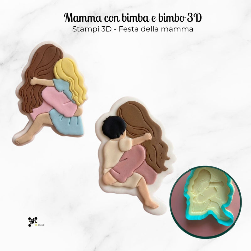 3d Selling Casa, arredamento e bricolage:Articoli per cucina e bar:Accessori per pasticceria:Altro accessori per pasticceria Stampo tagliabiscotti 3D Mamma