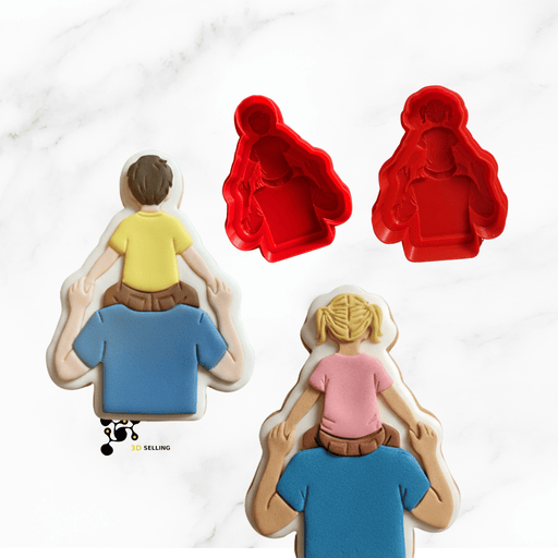 3d Selling Casa, arredamento e bricolage:Articoli per cucina e bar:Accessori per pasticceria:Altro accessori per pasticceria Stampo tagliabiscotti 3D Papà